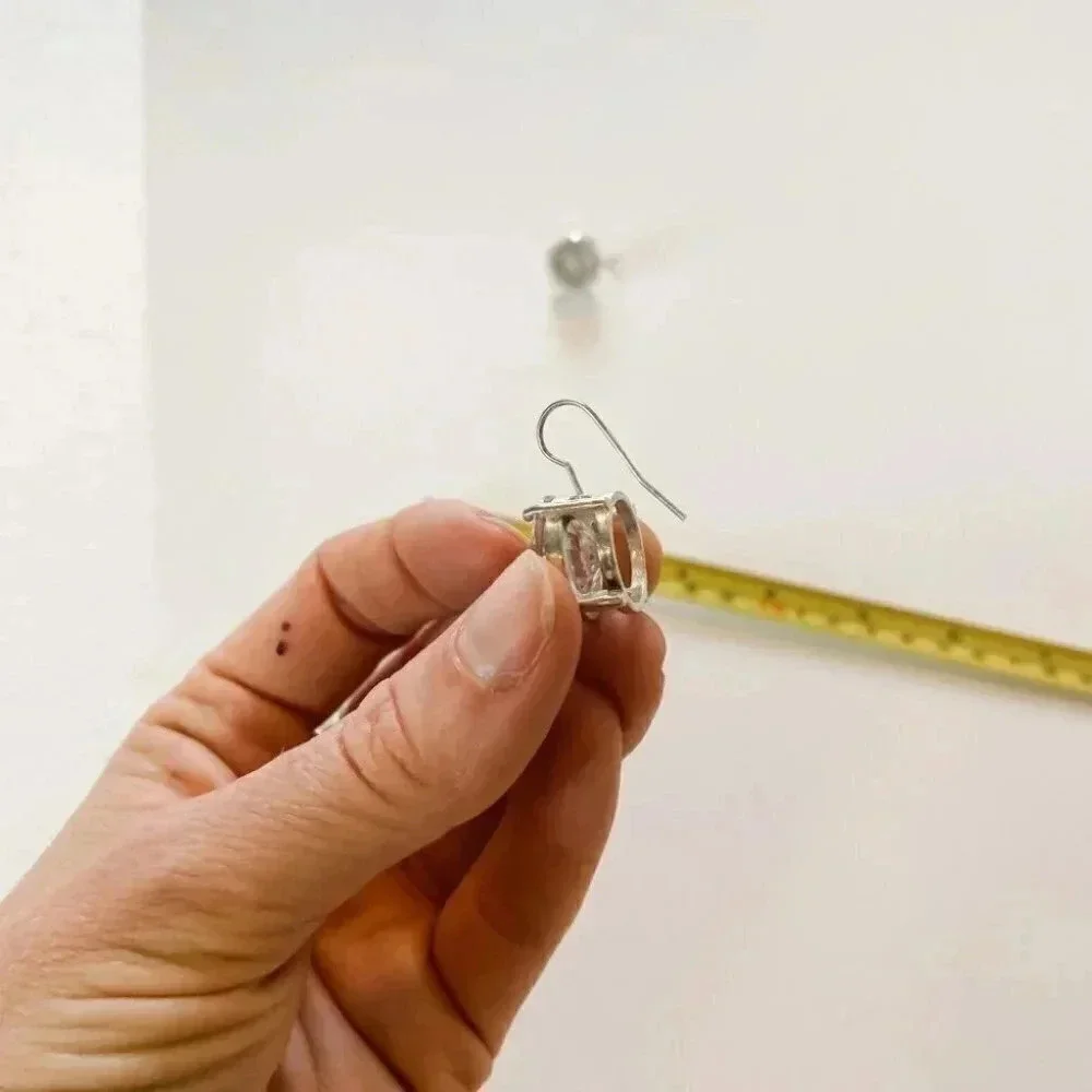 Big Bling Faux Diamond Earrings - Picture 10 of 12